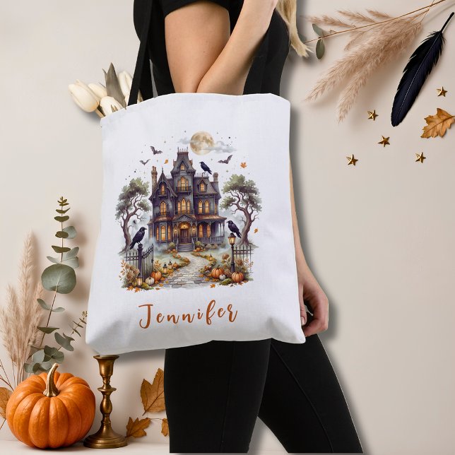 Haunted Manor Halloween  Tote Bag (Creator Uploaded)