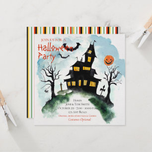 Haunted Mansion Halloween Party Invitation