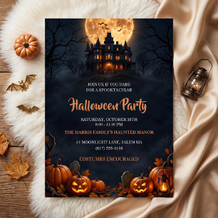 Haunted Mansion Halloween Party Invitation
