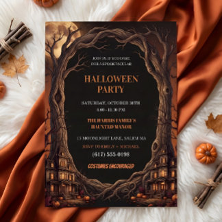 Haunted Mansion Halloween Party Invitation