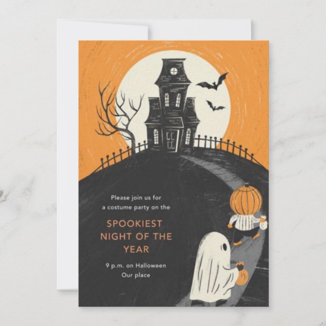 Haunted Mansion Halloween Party Invitation (Front)
