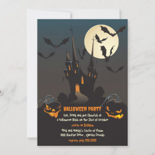 Haunted Mansion Halloween Party Invitation