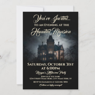 Haunted Mansion Halloween Party Invitation 5x7