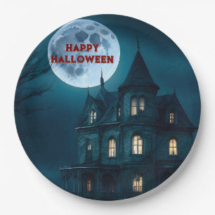 Haunted Mansion Halloween Party Paper Plates