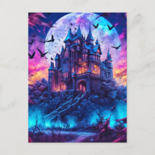 Haunted Mansion   Happy Halloween Postcard