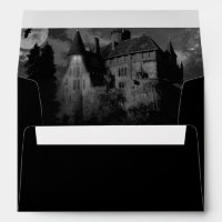Haunted Mansion House Black White Wedding