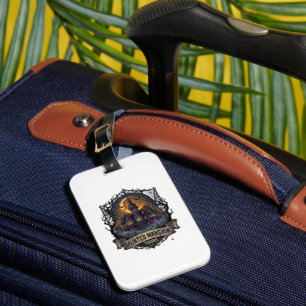 Haunted Mansion Tours Halloween Gothic House Cresc Luggage Tag