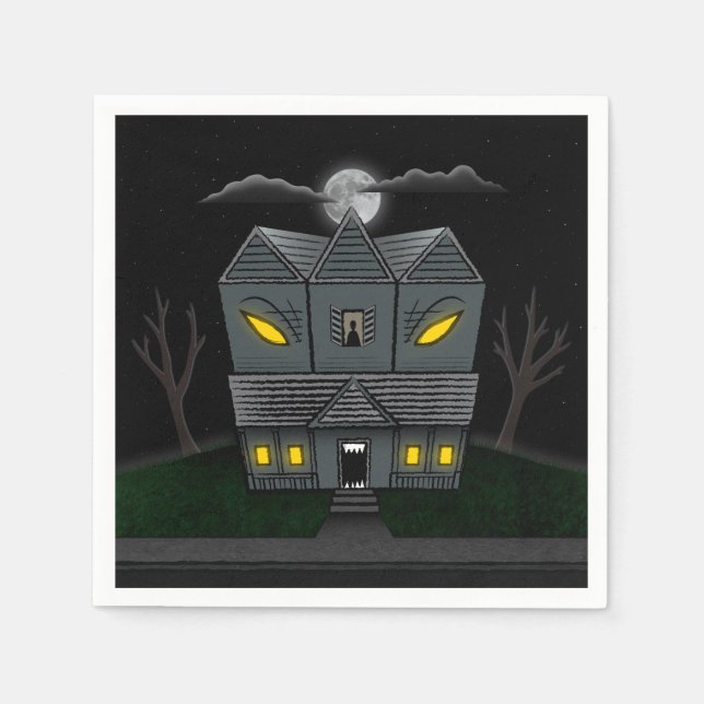 Haunted Monster House Napkin (Front)