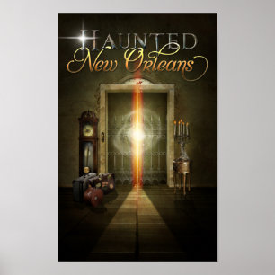 Haunted New Orleans Ghost Elevator Poster