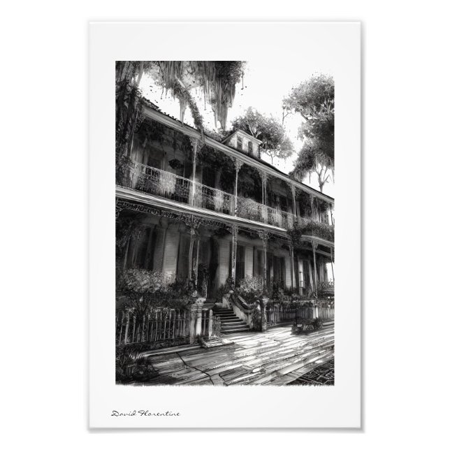 Haunted New Orleans Home 2 Photo Print (Front)