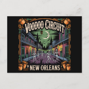 Haunted  New Orleans Louisiana Halloween Art  Holiday Postcard