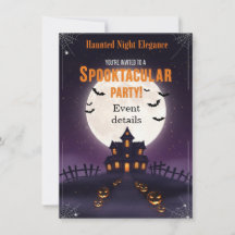 Haunted Night Halloween Invitation | Spooky Party