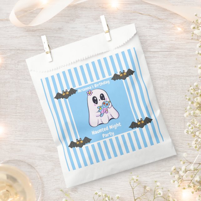 Haunted Night Party Birthday  – Halloween night Favour Bag (Clipped)