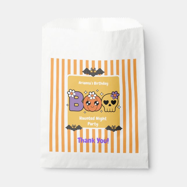 Haunted Night Party Birthday  – Halloween night Favour Bag (Front)