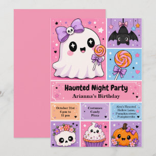 Haunted Night Party Birthday – Halloween night Invitation