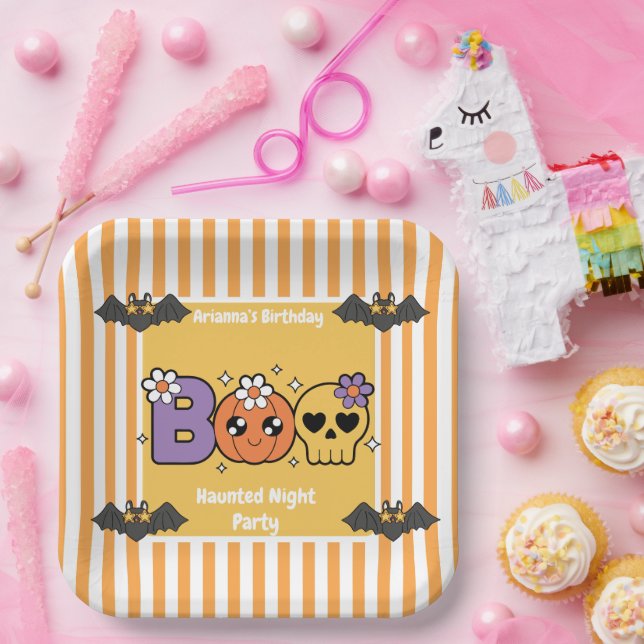 Haunted Night Party Birthday  – Halloween night Paper Plate (Party)