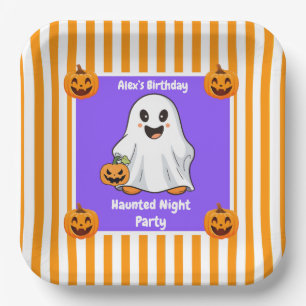 Haunted Night Party Birthday – Halloween night Paper Plate