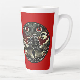 Haunted Nightmares Halloween Latte Mug