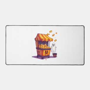 Haunted Popcorn Stand Desk Mat