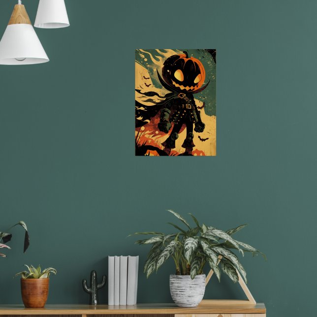 Haunted Pumpkin Knight Poster (Living Room 1)