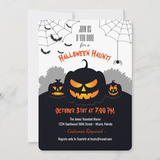 Haunted Pumpkin Patch Invitation (Front)