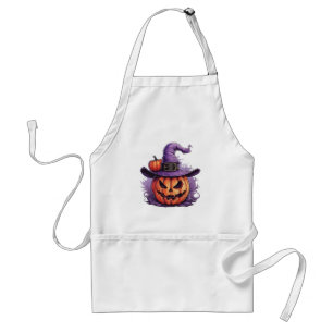 Haunted Pumpkin Witch  Standard Apron