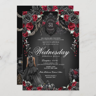Haunted Quinceanera Halloween Gothic Princess Invitation