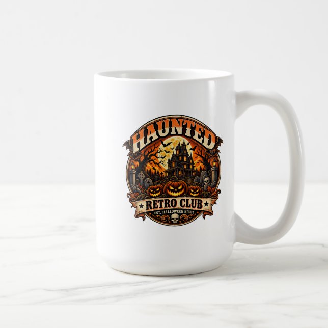 Haunted Retro Club Coffee Mug (Right)