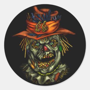 Haunted scarecrowcrow Sticker