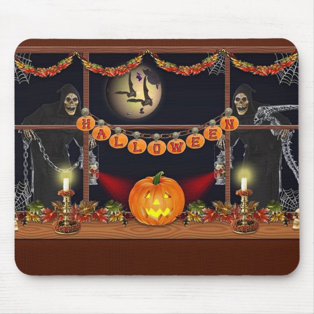 Haunted Scene Mouse Pad (Front)