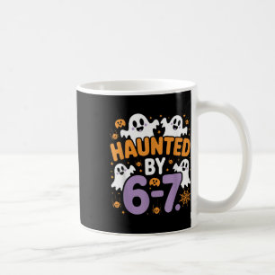 Haunted Six Seven 6 7 Meme 67 Skeleton Hand Hallow Coffee Mug