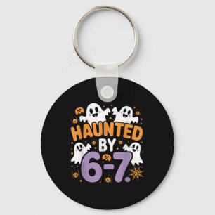 Haunted Six Seven 6 7 Meme 67 Skeleton Hand Hallow Key Ring