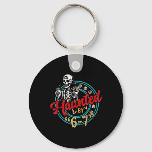 Haunted Six Seven 6 7 Meme 67 Skeleton Hand Hallow Key Ring