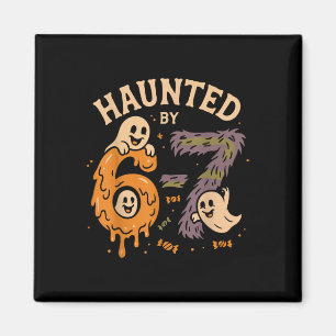 Haunted Six Seven 6 7 Meme 67 Skeleton Hand Hallow Magnet