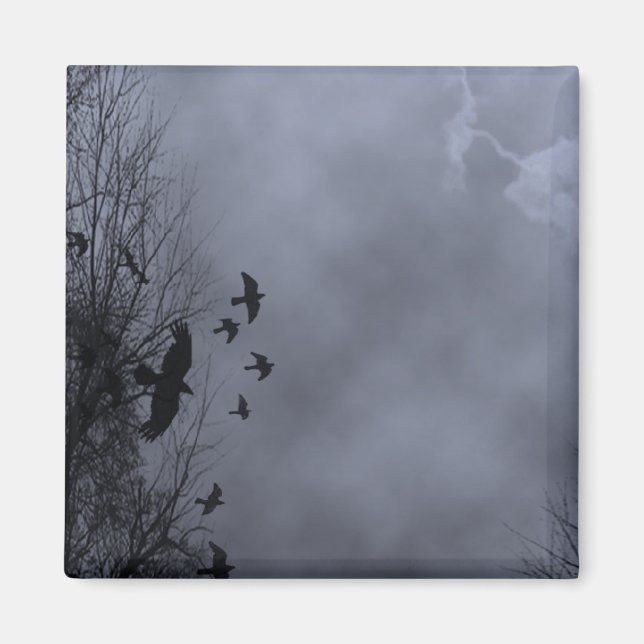 Haunted Sky Blue Mist Magnet (Front)