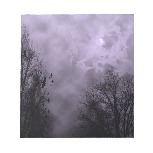 Haunted Sky Purple Mist Notepad (Front)