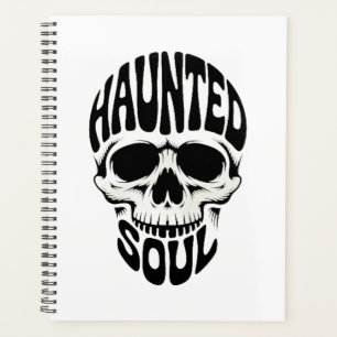 Haunted Soul Skull Typography Planner