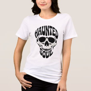 Haunted Soul Skull Typography Tri-Blend Shirt