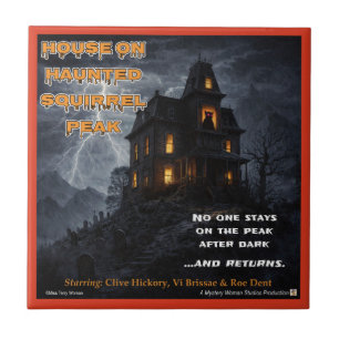 Haunted Squirrel Peak Ceramic Tile