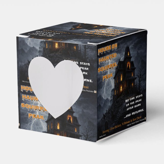 Haunted Squirrel Peak Parody Favour Box (Front Side)
