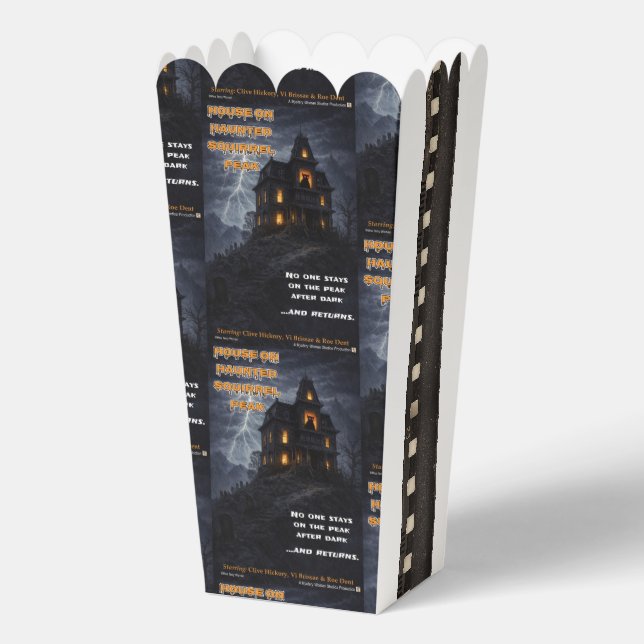 Haunted Squirrel Peak Parody Favour Box (Back)