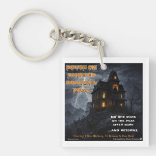 Haunted Squirrel Peak Parody Key Ring
