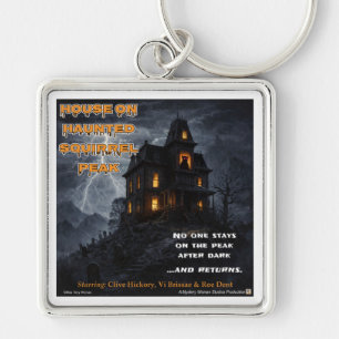 Haunted Squirrel Peak Parody Key Ring