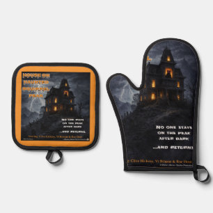 Haunted Squirrel Peak Parody Oven Mitt & Pot Holder Set