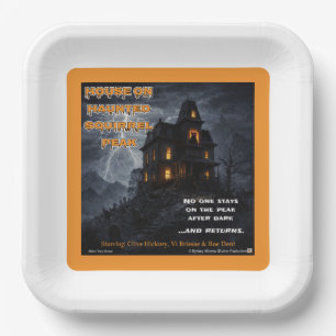 Haunted Squirrel Peak Parody Paper Plate