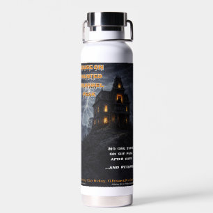 Haunted Squirrel Peak Parody Water Bottle