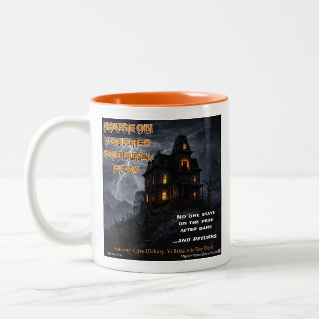 Haunted Squirrel Peak Two-Tone Coffee Mug (Left)