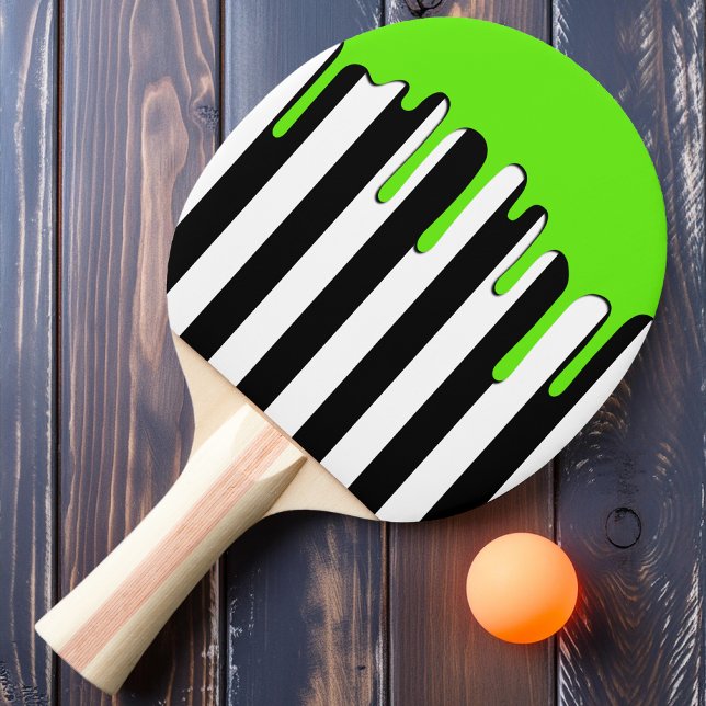 Haunted Striping Green Drip Ping Pong Paddle (Creator Uploaded)