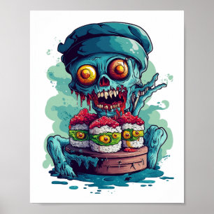 Haunted Sushi Chef Poster