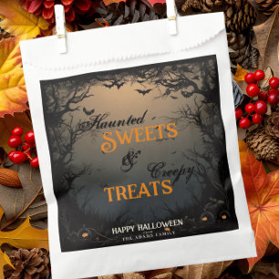 Haunted Sweets & Creepy Treats Dark Halloween Favour Bag